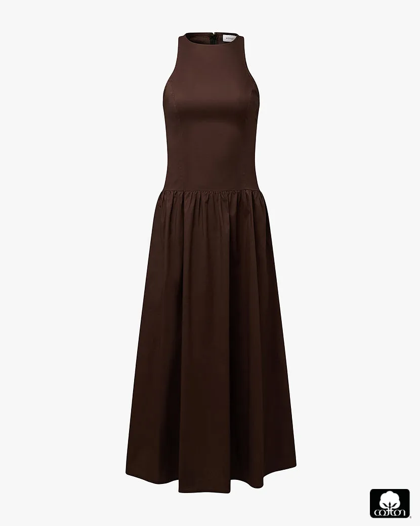 Halter Midi Dress Lazy Pick Smart touch