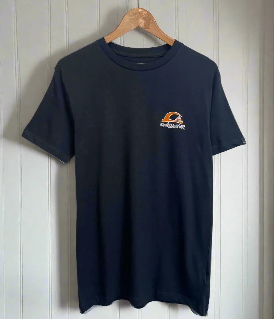 LowMaintenanceFabric Sun shield Black Grinderz Quiksilver Printed Short Sleeve Tee