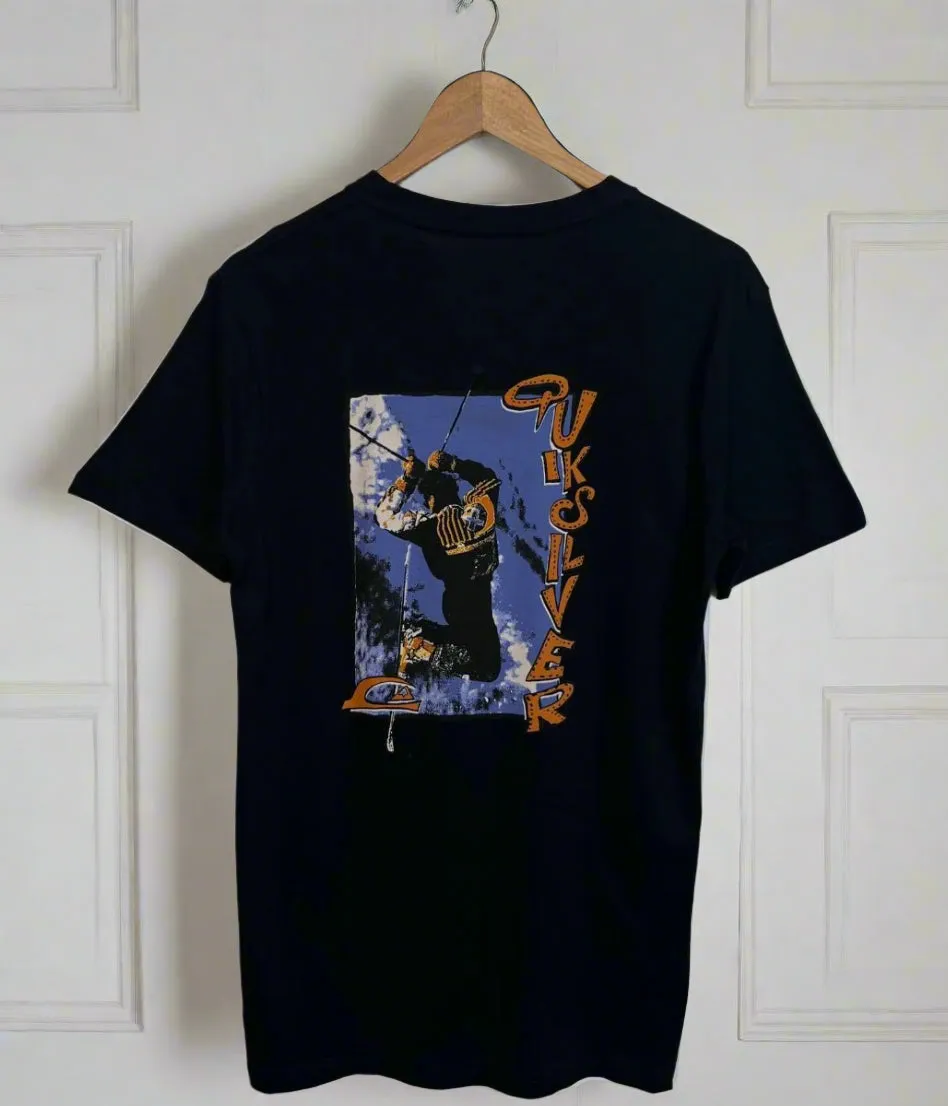 Black Grinderz Quiksilver Printed Short Sleeve Tee Fairy Touch