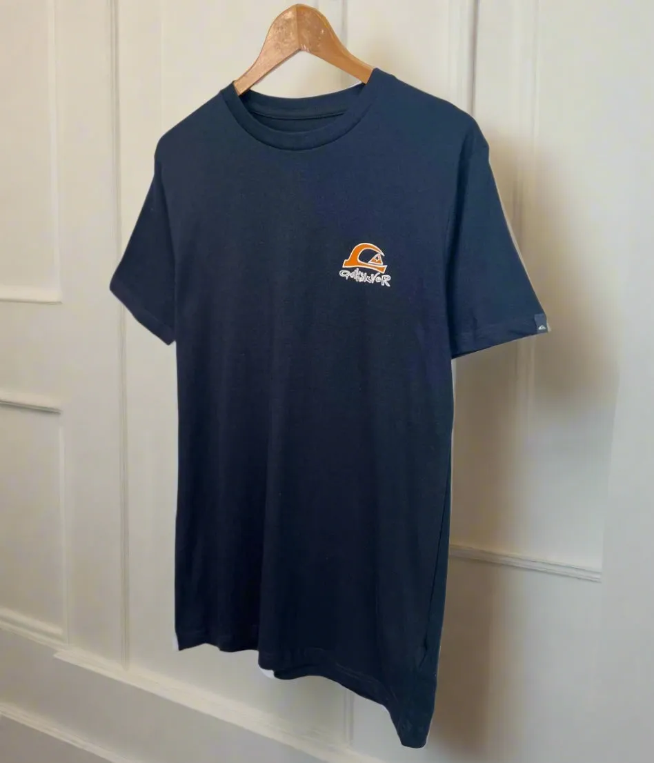 Black Grinderz Quiksilver Printed Short Sleeve Tee EcoConscious Production MultiFunctional Pockets