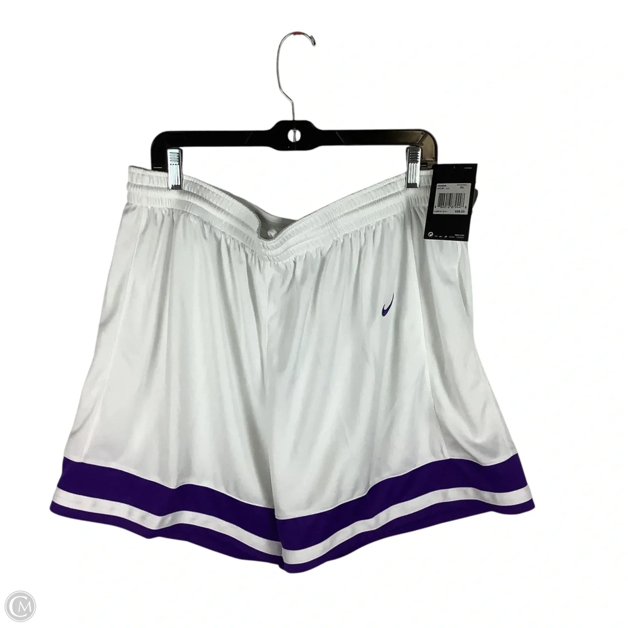 Athletic Shorts By Nike Apparel In White, Size: 3x barbecue outfit Minimal Comfort