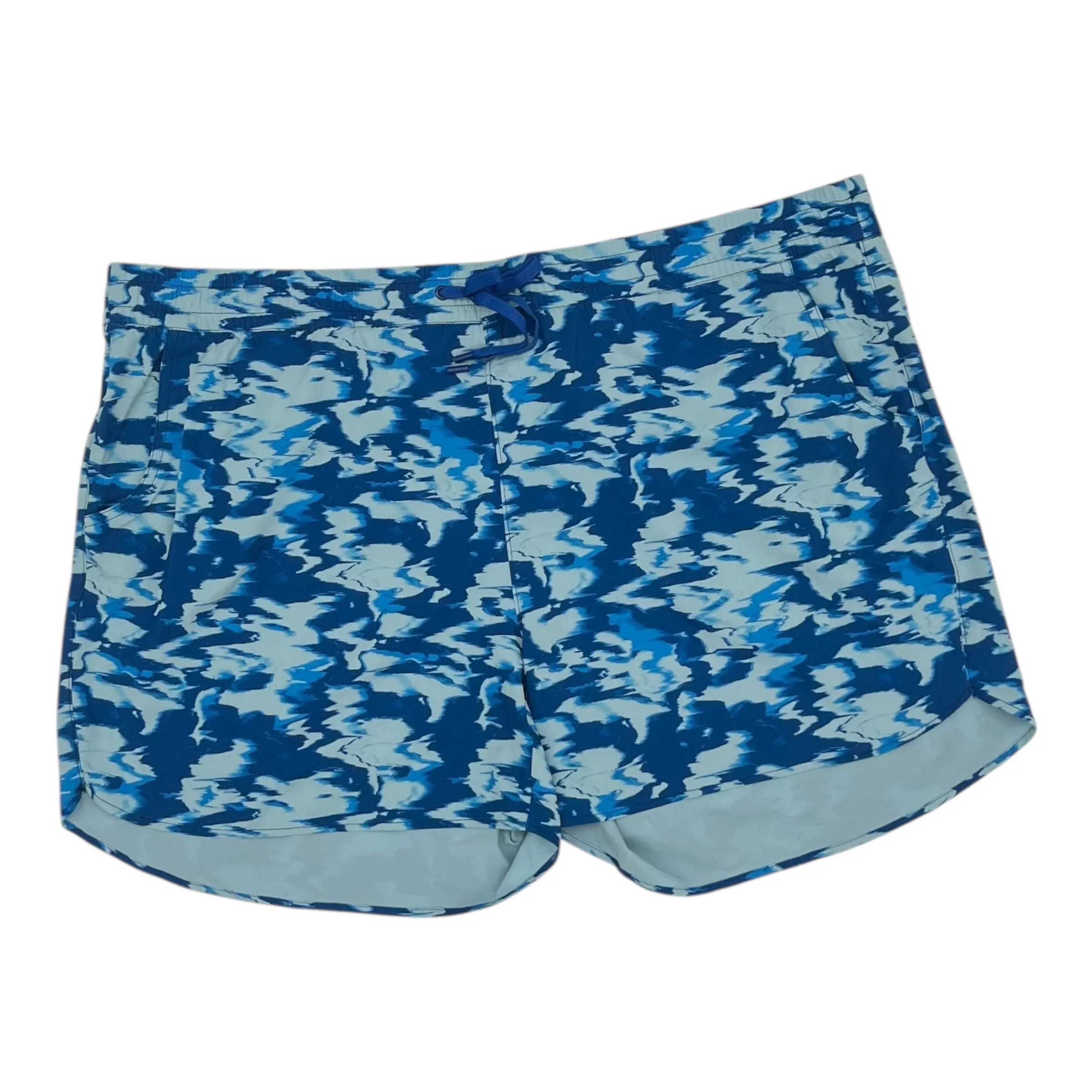 Effortless Movement Poolside Wear Athletic Shorts By Eddie Bauer In Blue, Size:2X