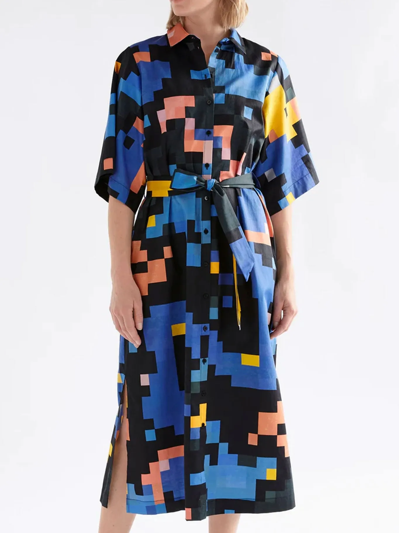 ELK GRAND SHIRT DRESS vacation look