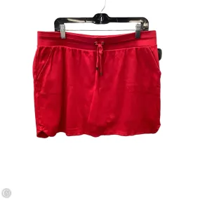 Skort By Croft And Barrow In Red, Size: 14 Smart Edge Elegant Feel