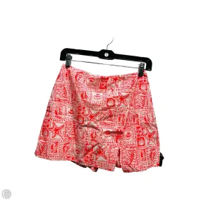 Skort Designer By Lilly Pulitzer In Red & White, Size: Xxs Soft Aesthetic