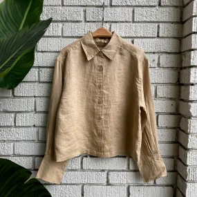 Durable Thread Construction Subtle patterns TRIANA Linen Shirt
