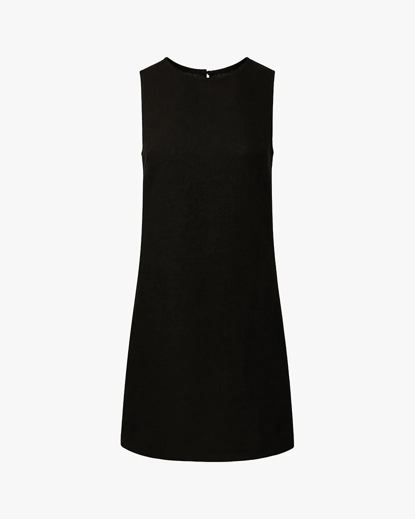 Matte-finish A-line Muscle Dress