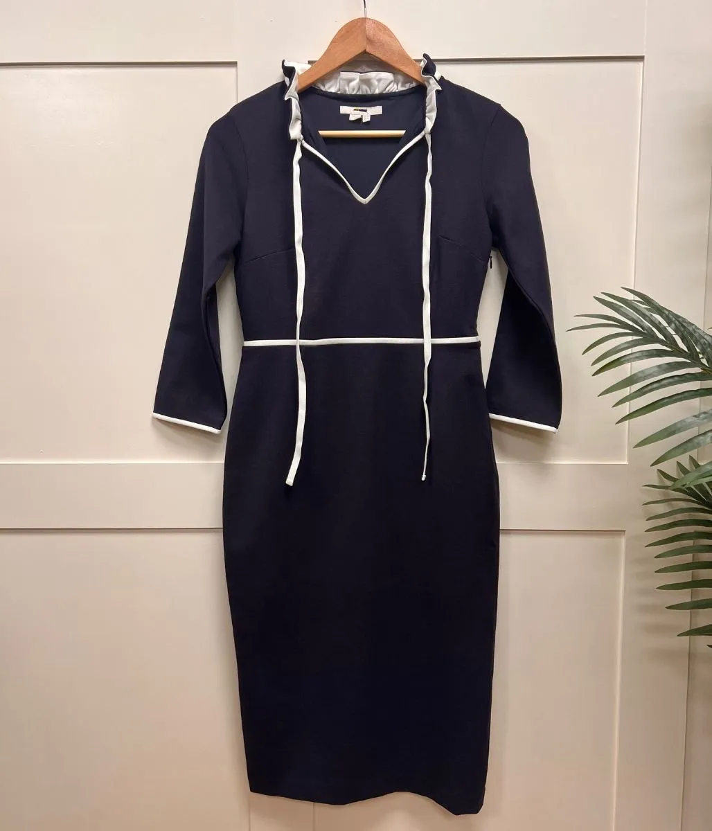 Navy Layla Ponte Dress Airy Movement plus-size