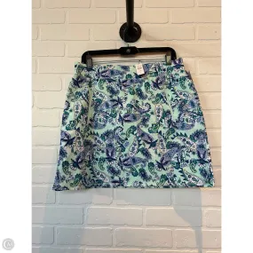 Skort By Talbots In Blue & Green, Size: 10p Clean Mood Elegant Feel