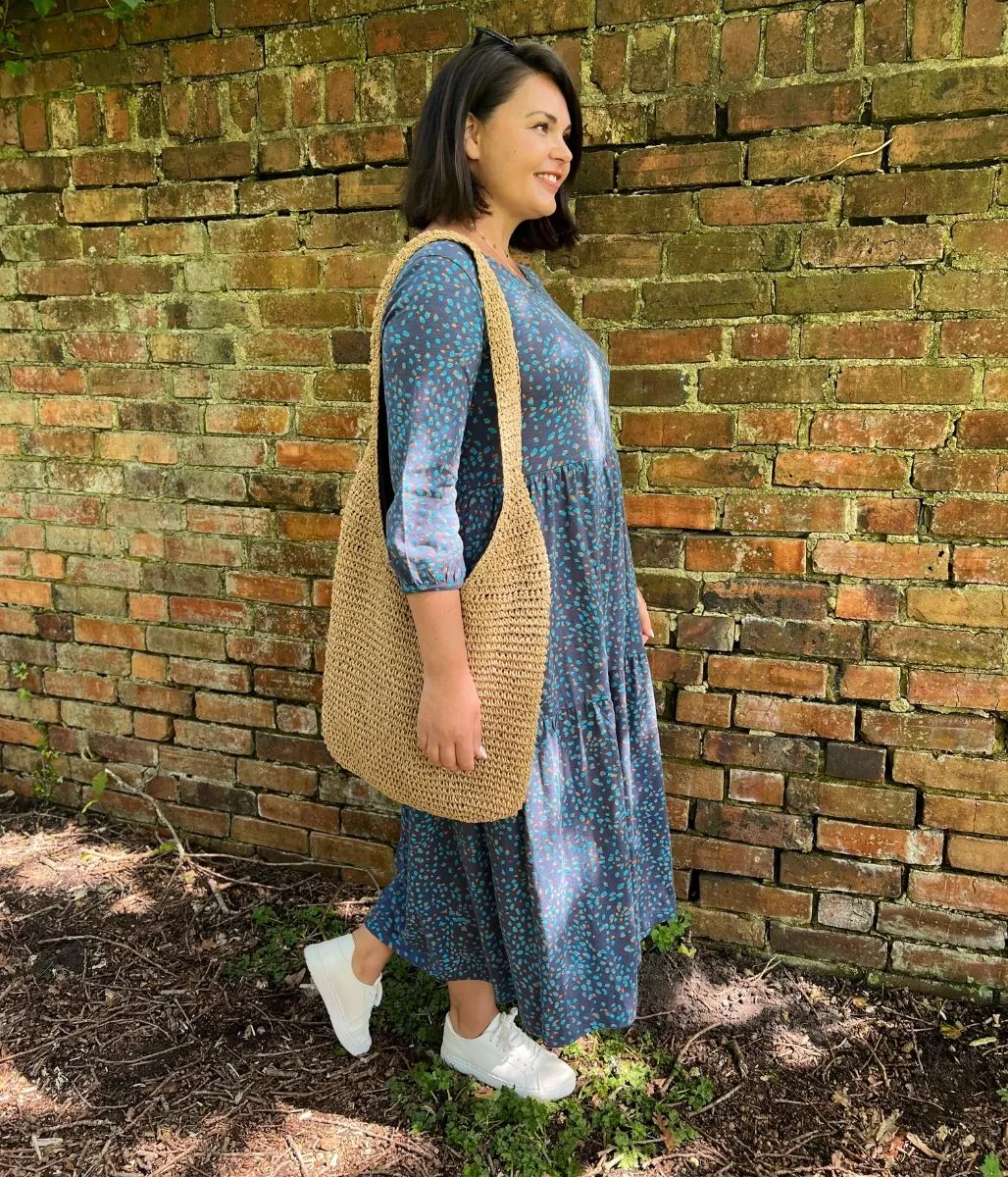 Sustainable-Lining Layer Safe Brakeburn Abstract Spot Maxi Dress
