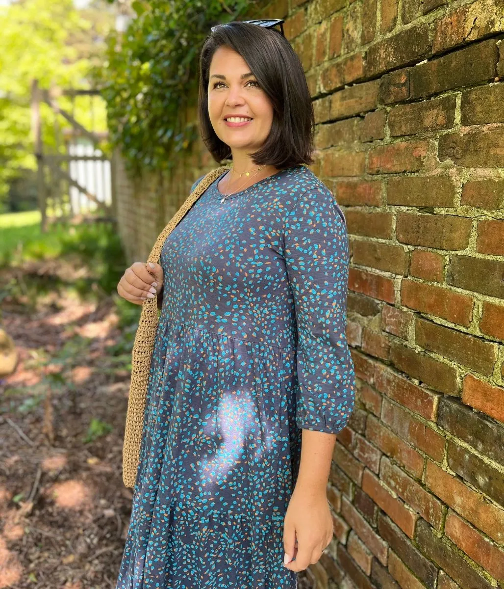 Brakeburn Abstract Spot Maxi Dress Midi-Length