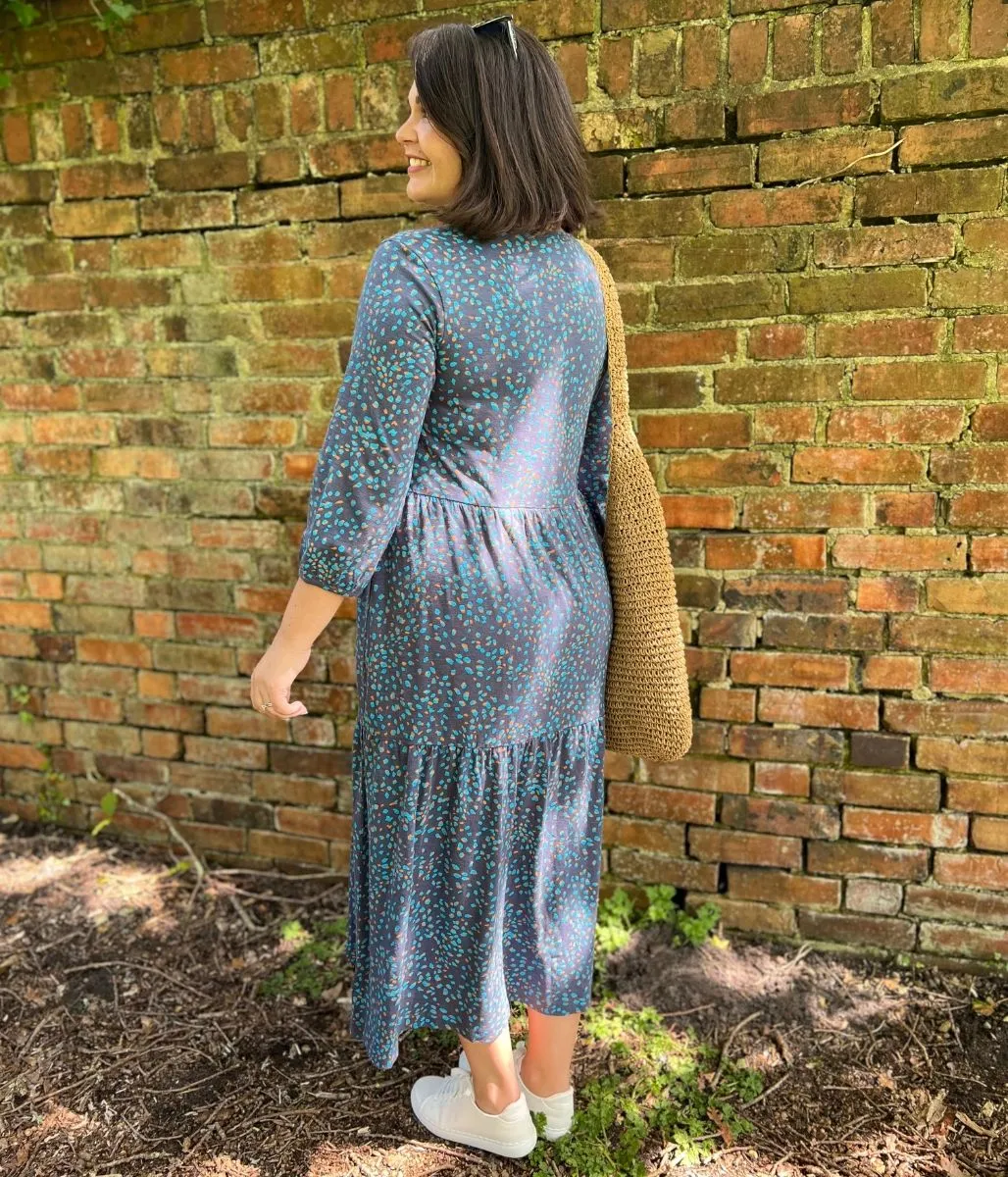 Brakeburn Abstract Spot Maxi Dress Subtle Mood