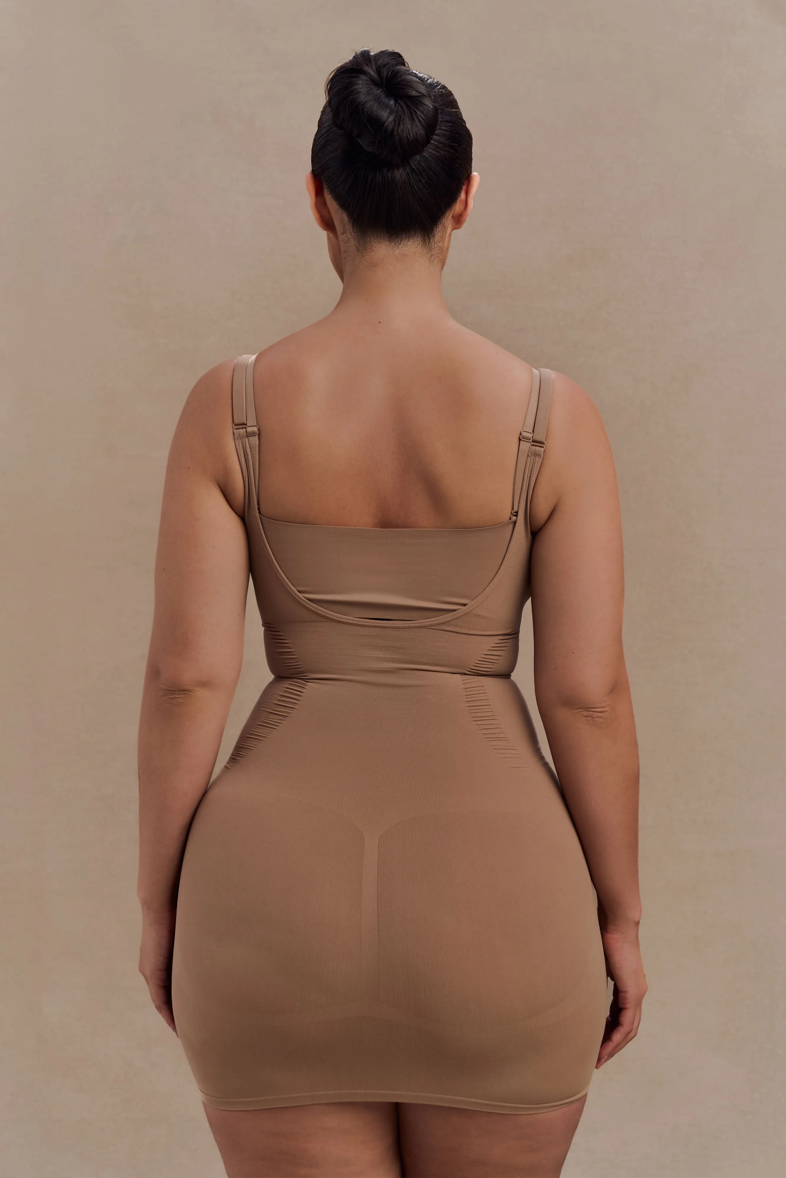 Jocelyn Backless Shapewear Mini Dress - Latte Sister Glow Feminine Structure
