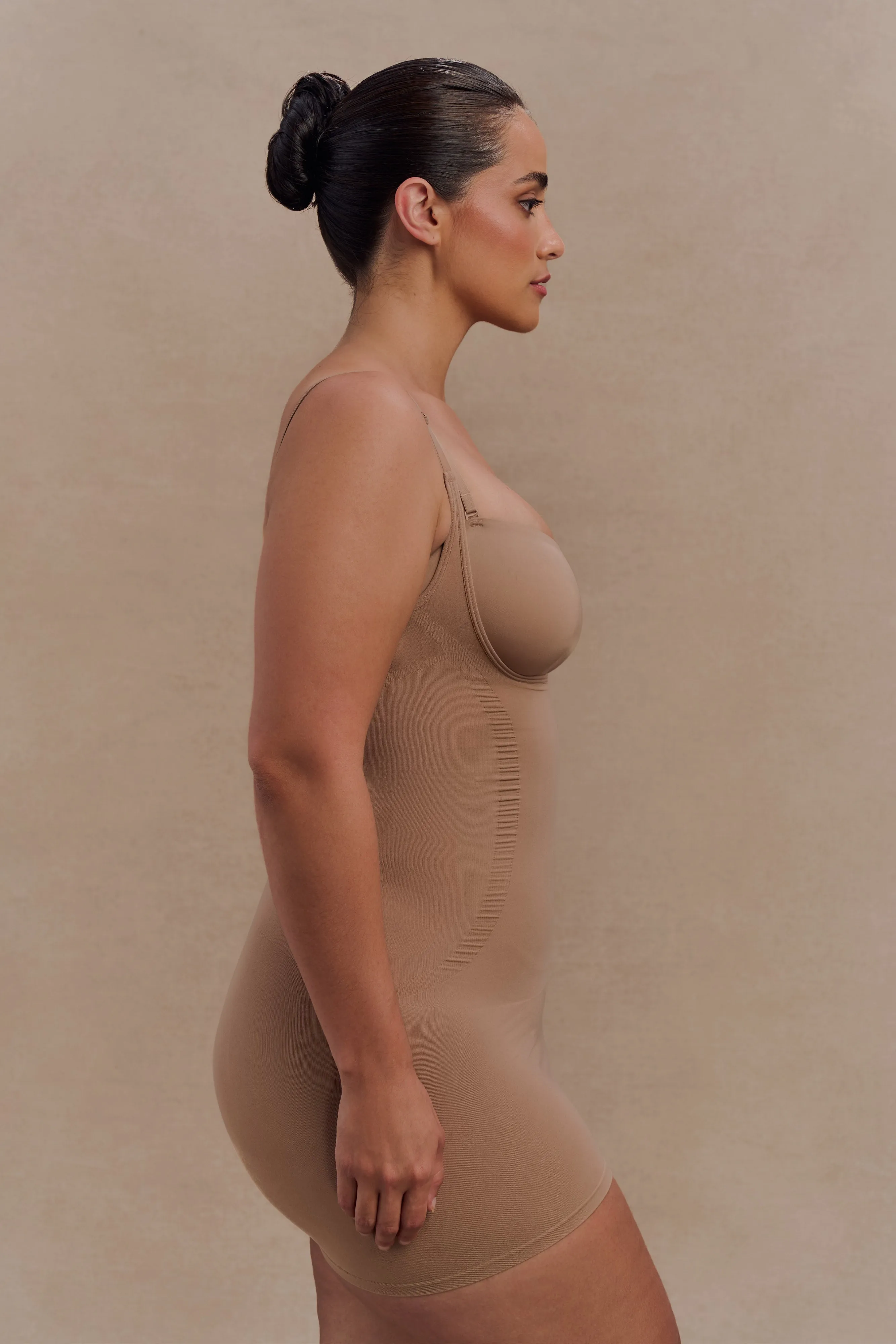 Jocelyn Backless Shapewear Mini Dress - Latte Balanced feel everyday elegance