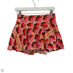 Skort By Free People In Orange, Size: M ruffle trim