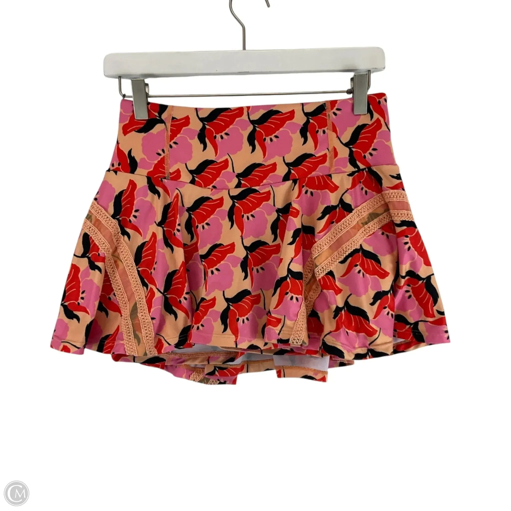 Skort By Free People In Orange, Size: M ruffle trim