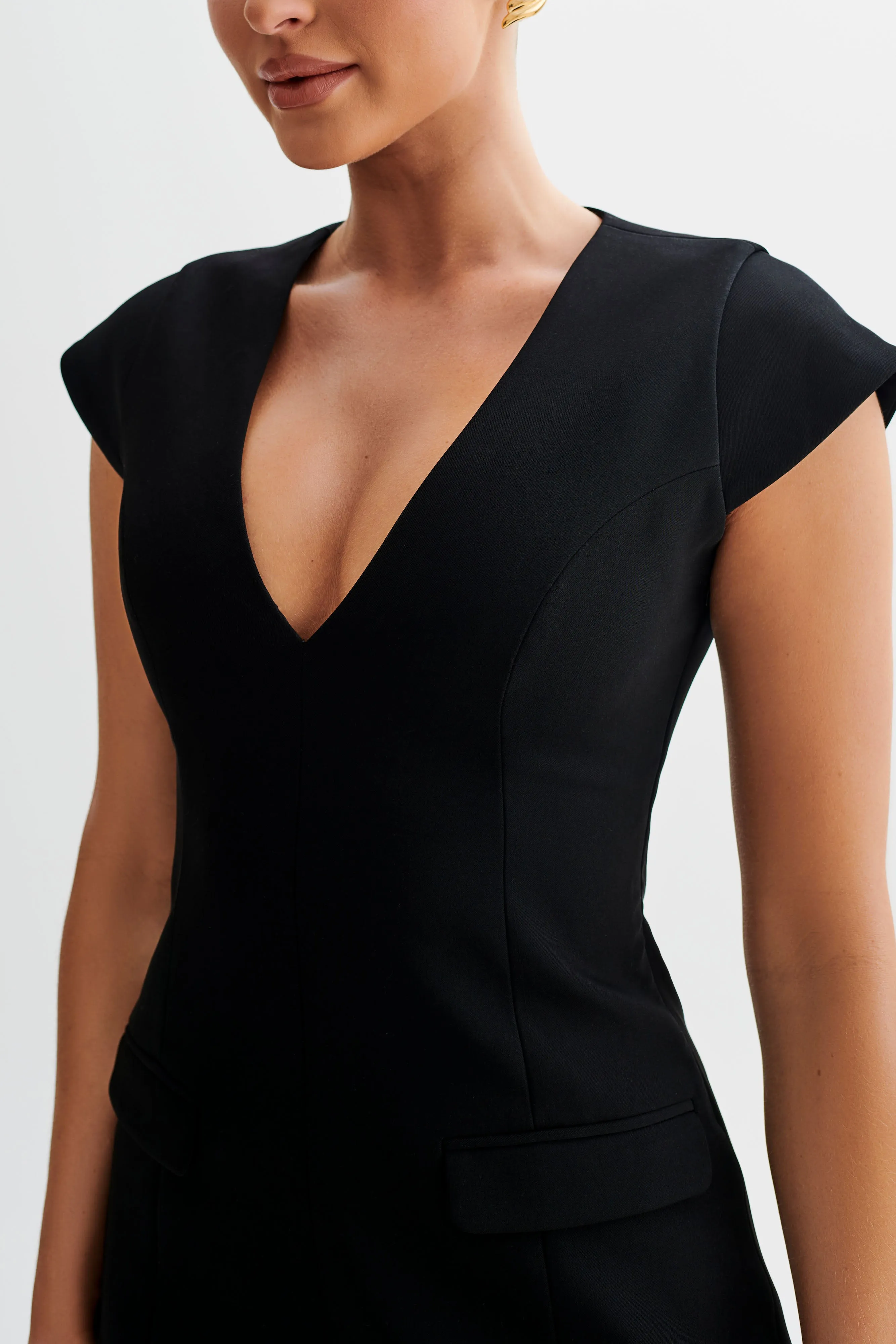 Tailored Wear Kiernan Sleeveless Blazer Dress - Black