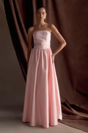Florence Strapless Belted Maxi Dress - Baby Pink Fashion-Forward Fit