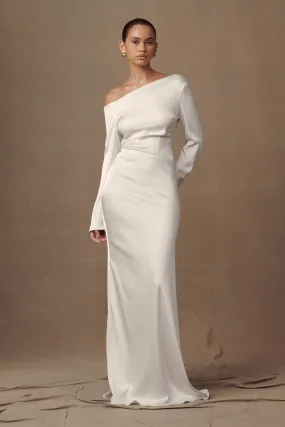 Elegant Fit budget-friendly Avery Long Sleeve Maxi Dress - Ivory
