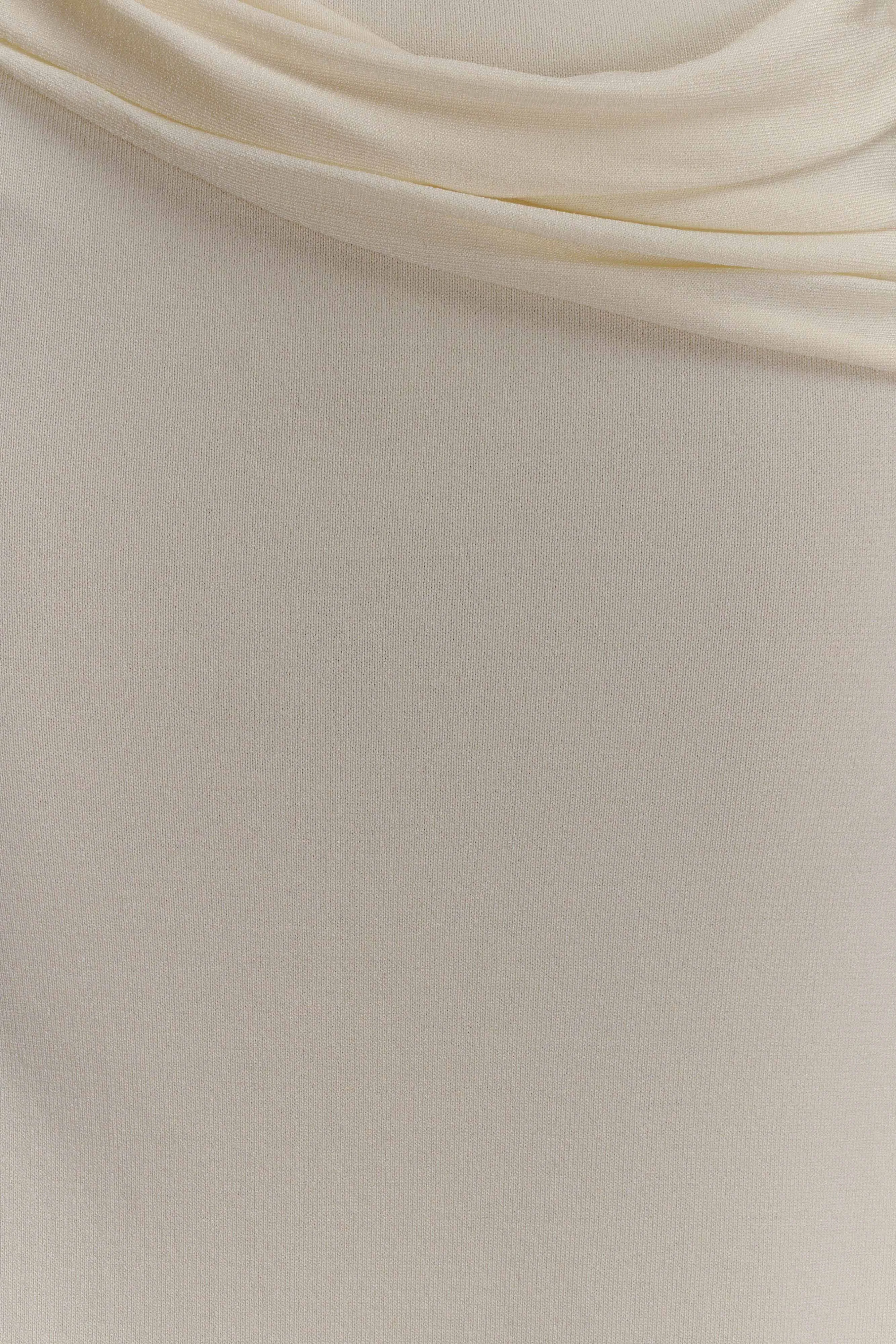 Bowie Low Rise Knit Maxi Skirt - Ivory Modern Design