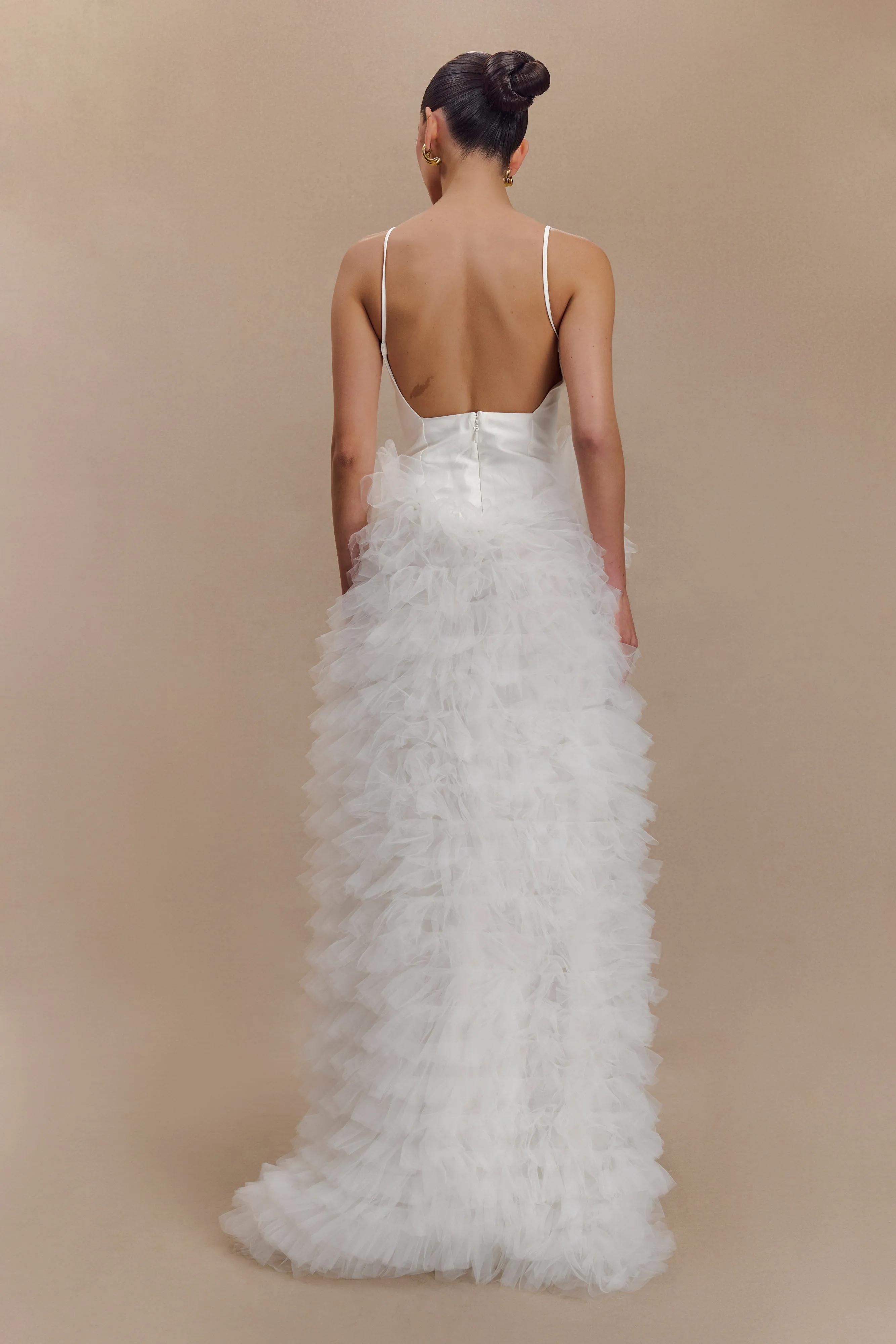 Minimal Comfort Magnolia Tiered Ruffle Maxi Dress - Ivory