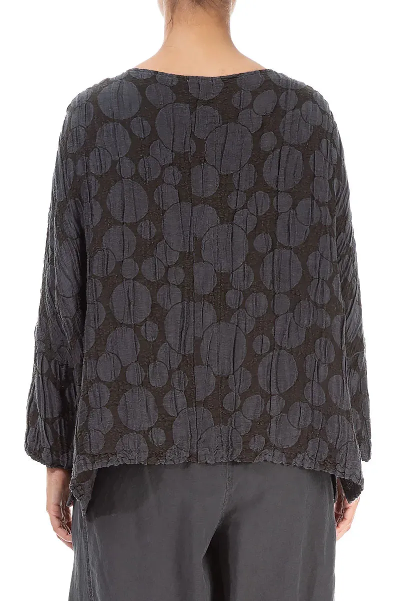 Breathable mesh lining MoistureWickingTechnology Forest Brown Circle Silk Jacket Blouse