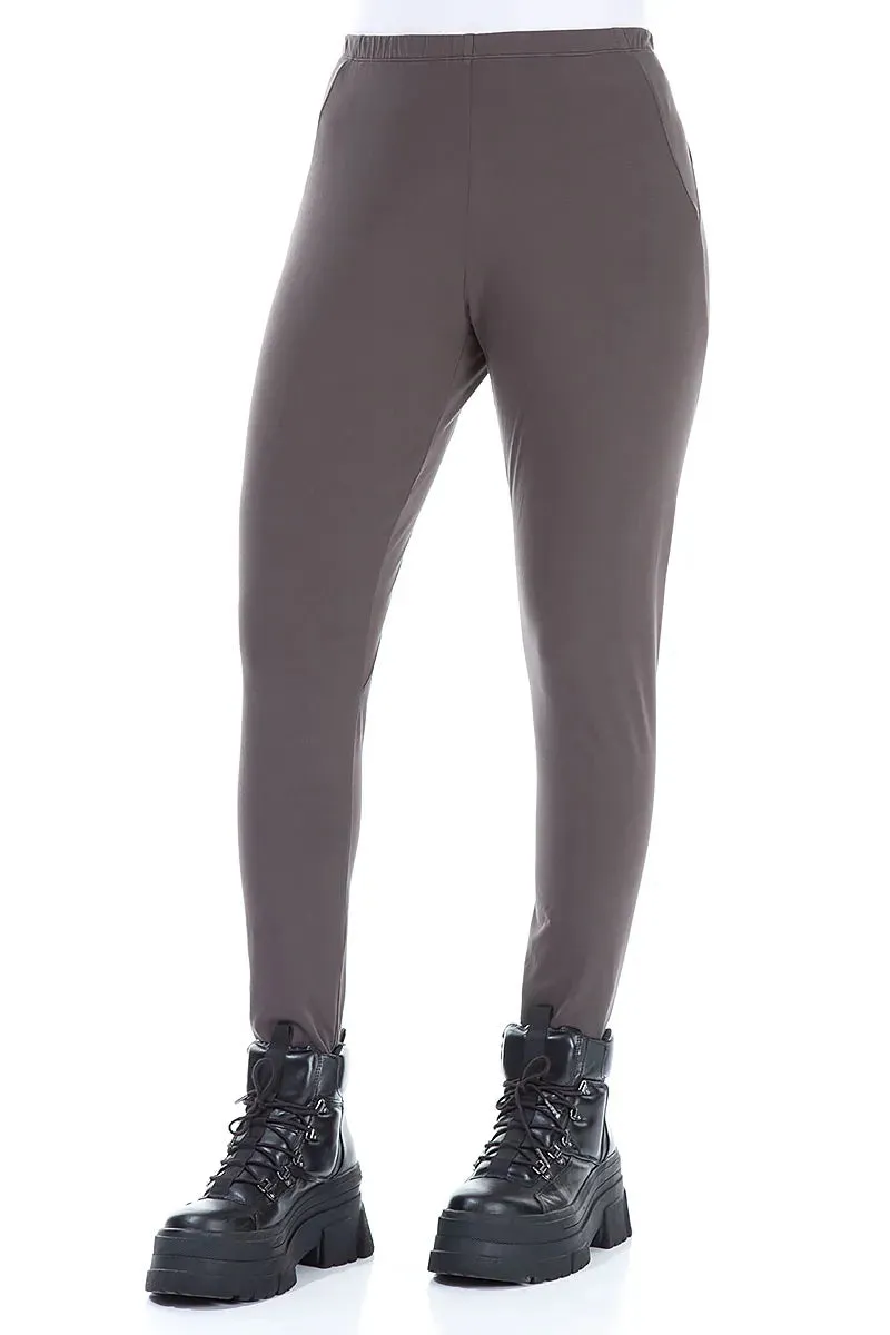 All Purpose Wear Forest Brown Cotton Leggings