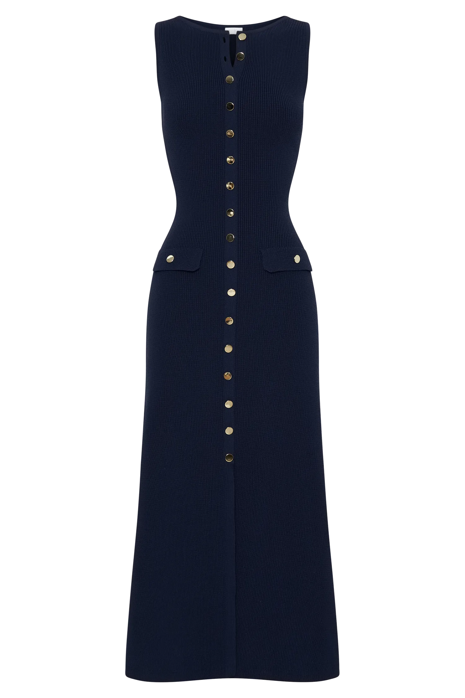 Sawyer Sleeveless Buttoned Maxi Dress - Navy Fashionable appearance