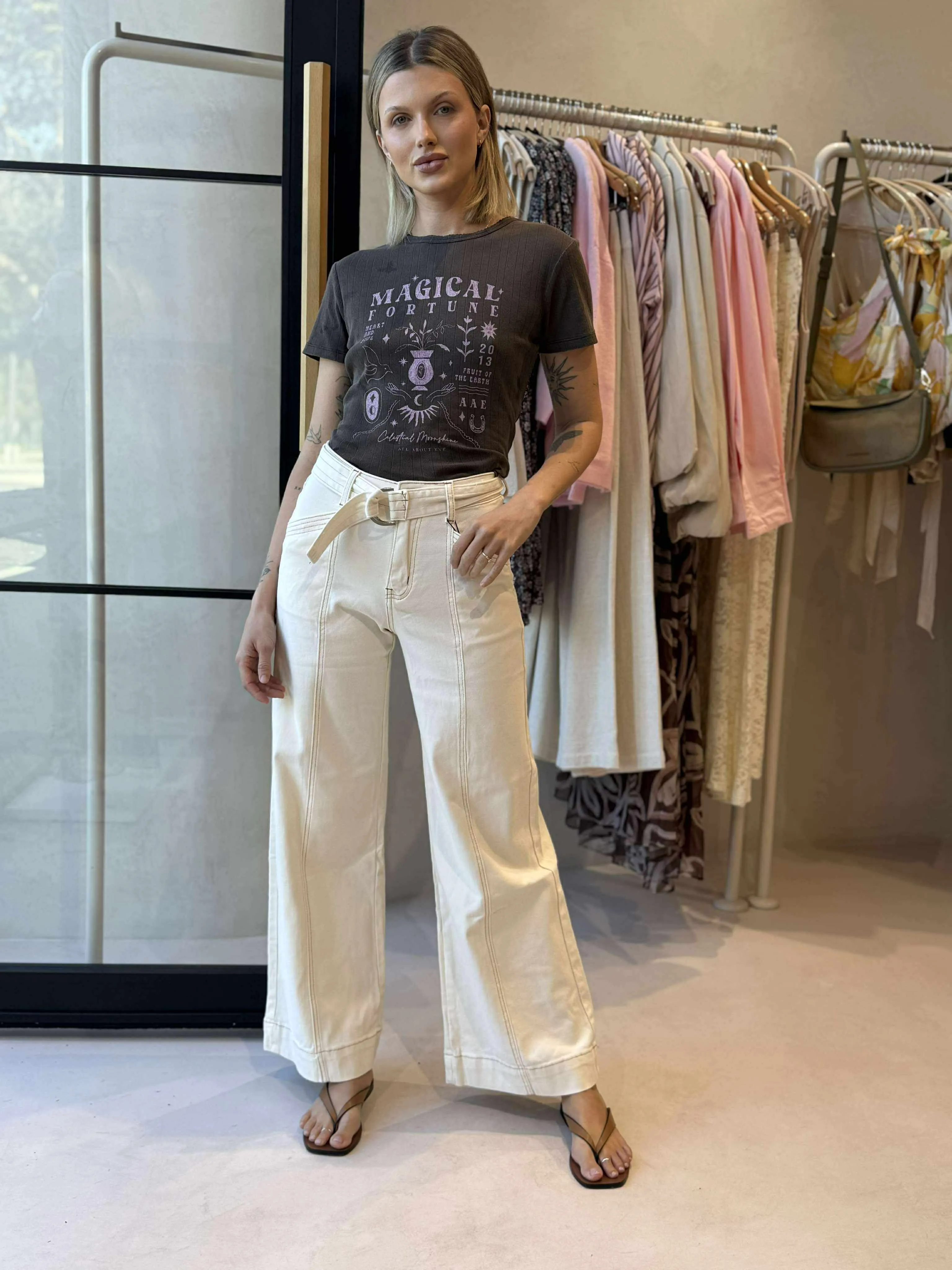 FORTUNE BABY TEE Elasticized Waistband