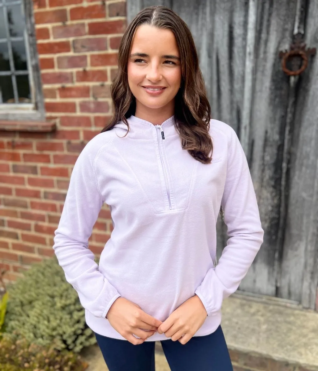 Clear Glow Smart Design Lilac Warriewood Hooded 1/4 Zip Fleece