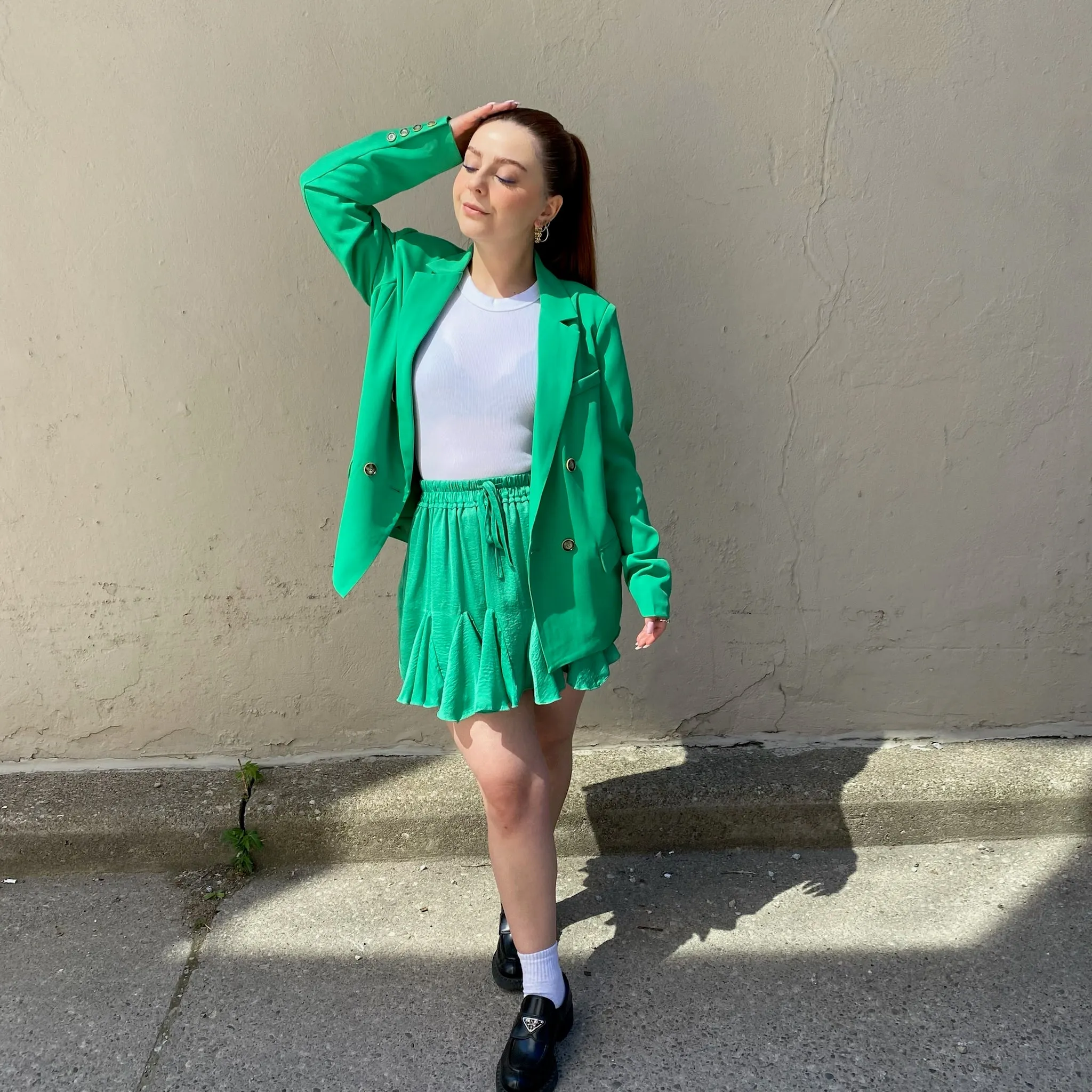 SURANNE Mini Skirt Durable Stitching