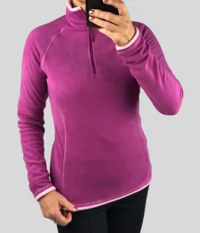 Fuchsia Montana Microfleece Top Cool Design Fine Weave