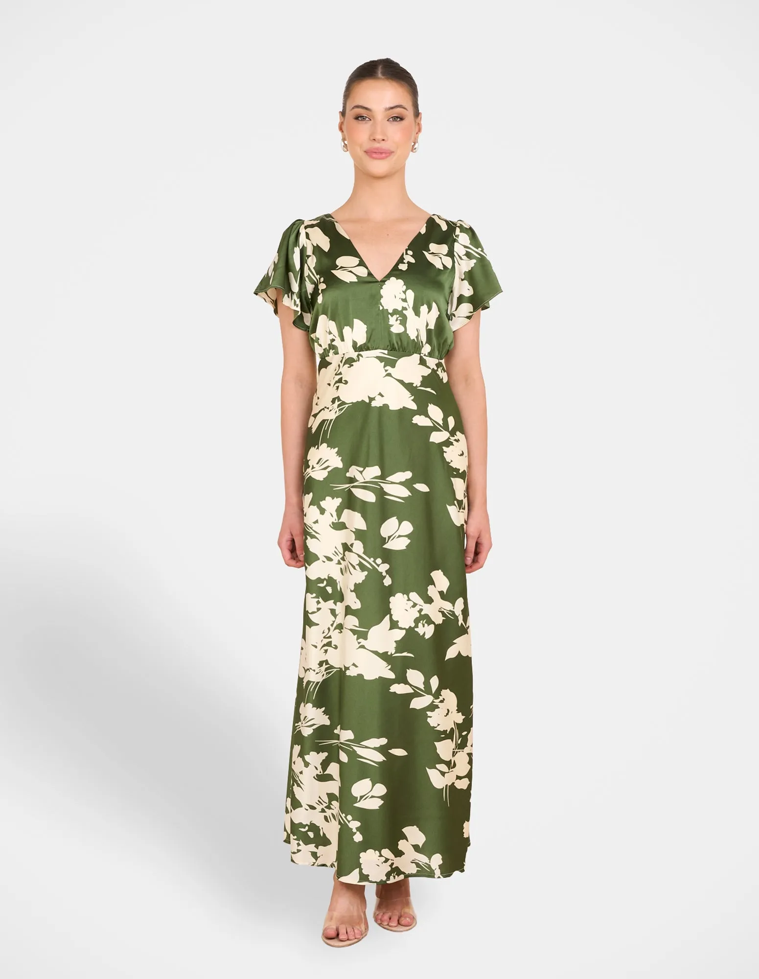 Playful and flirty dress Fuji Satin Maxi Dress