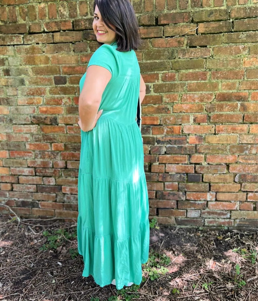 Fashion Look Brakeburn Green Wynn Maxi Dress