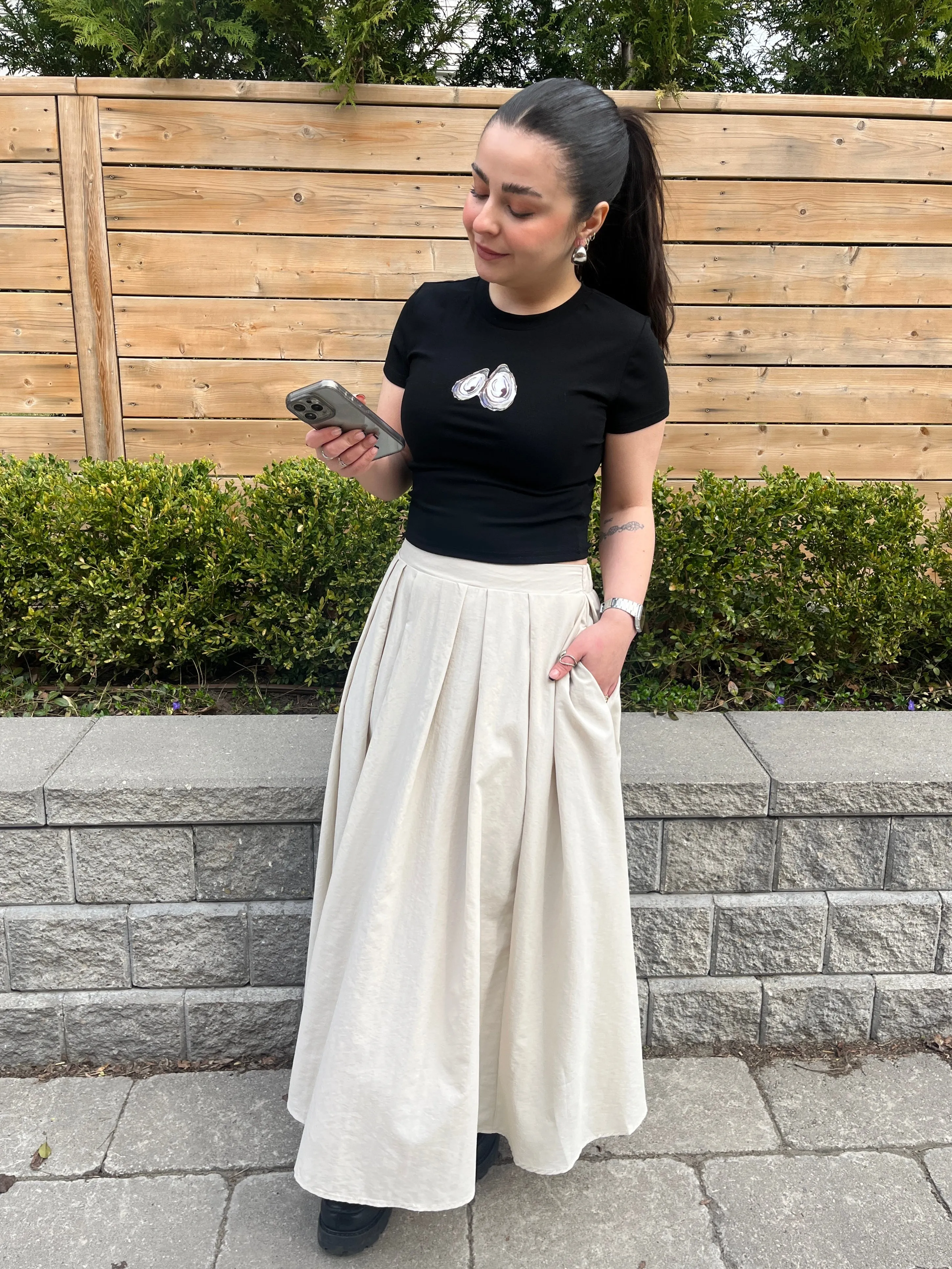 TIME FOR BRUNCH Skirt Adjustable Fastening Crochet Style