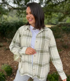 Basic Wear Street Light Green Check Soft Jersey Shirt