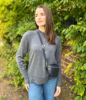 Everyday Ease Grey Fine Merino Wool Jumper