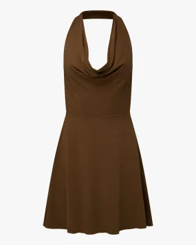 Everyday Use Halter Cowl Mini Dress
