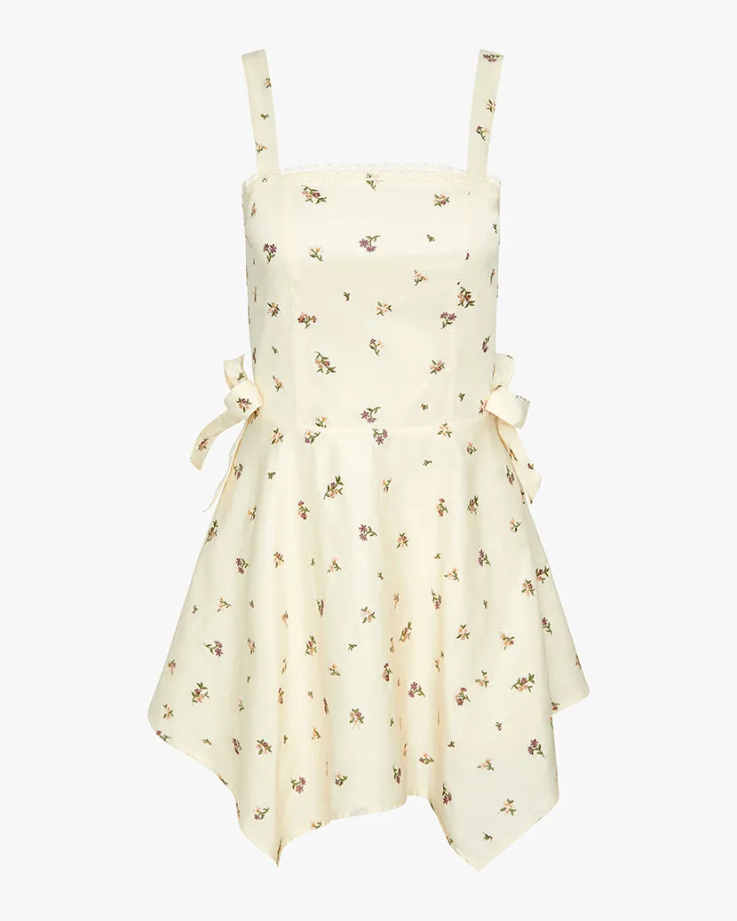 Handkerchief Mini Dress NonChafeSeams Cinched-Waist