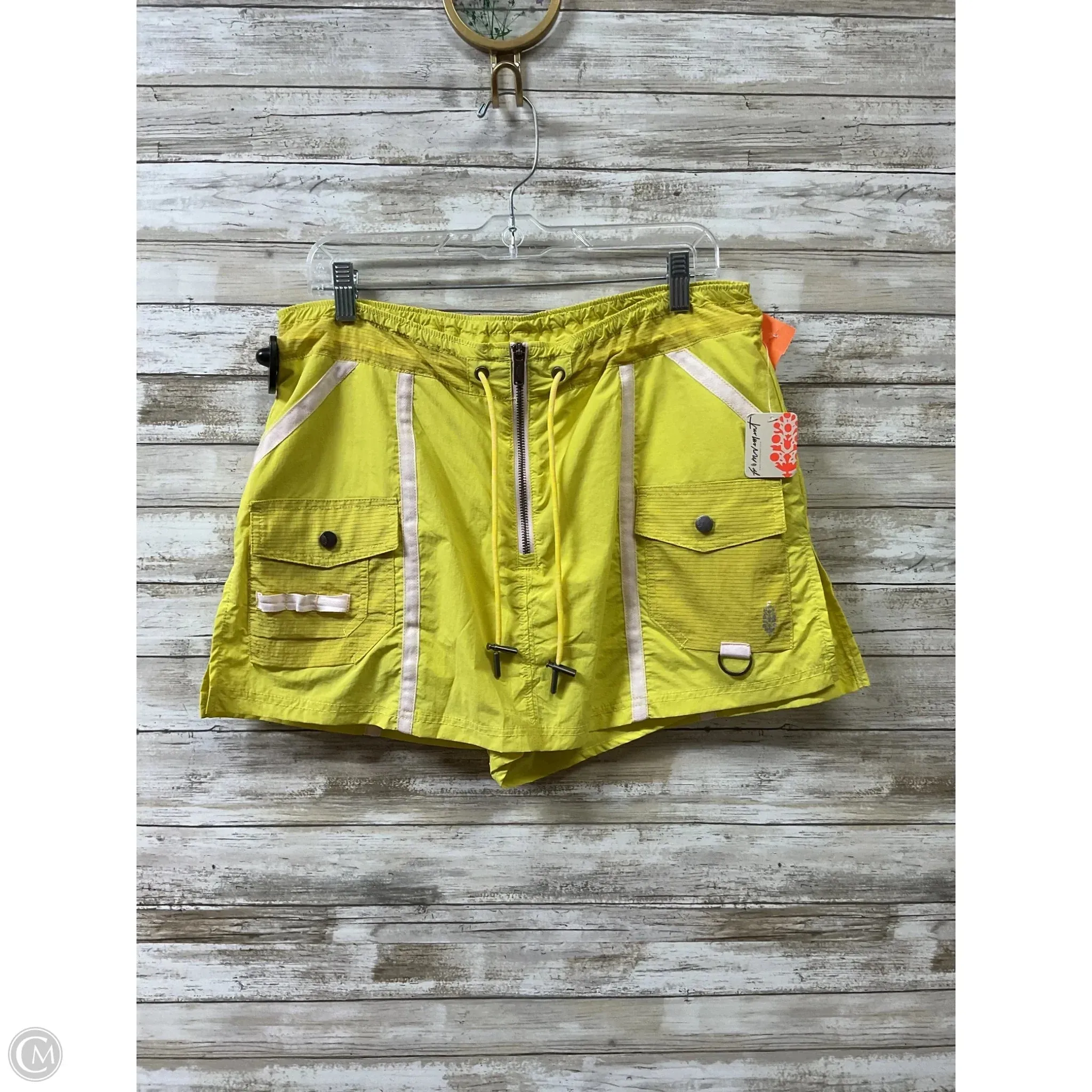 Structured Shape Skort By Free People In Yellow, Size: L
