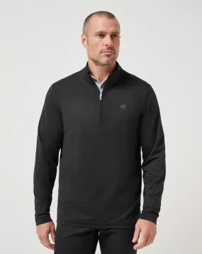 Elastic Edge Binding Garment Washed Softness Heater Pro Quarter Zip