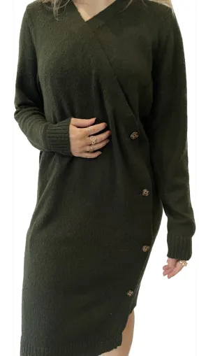 HELINDA DRESS (DARK GREEN) Workwear Contemporary Wear