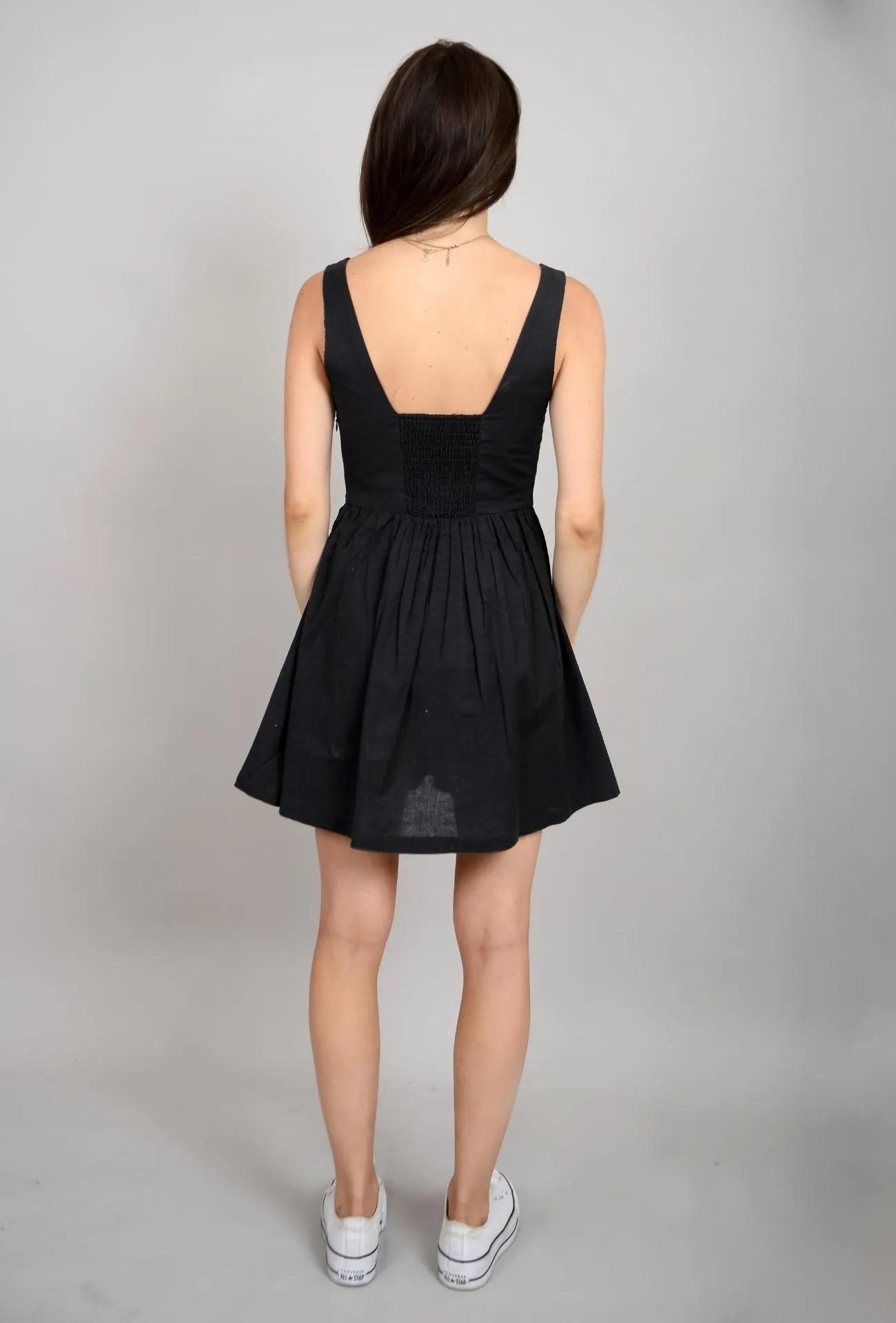 HELSIE MINI DRESS Trendy Cut Empire Waist