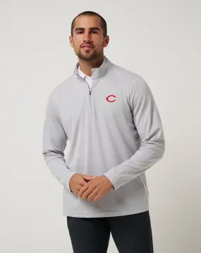 Cincinatti Reds Time To Tailgate Quarter Zip FrictionResistantEdges Oversized Collar