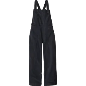 Compact Packability Smooth Fit Lining Women's Stand Up Cropped Corduroy Overalls