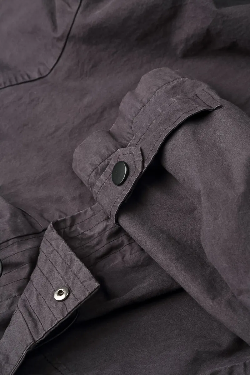 Waterproof Shell Hooded Graphite Silver Cotton Coat