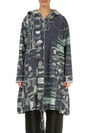 Ergonomic Drape Office Wear Hooded Moonlight Cotton Jacket