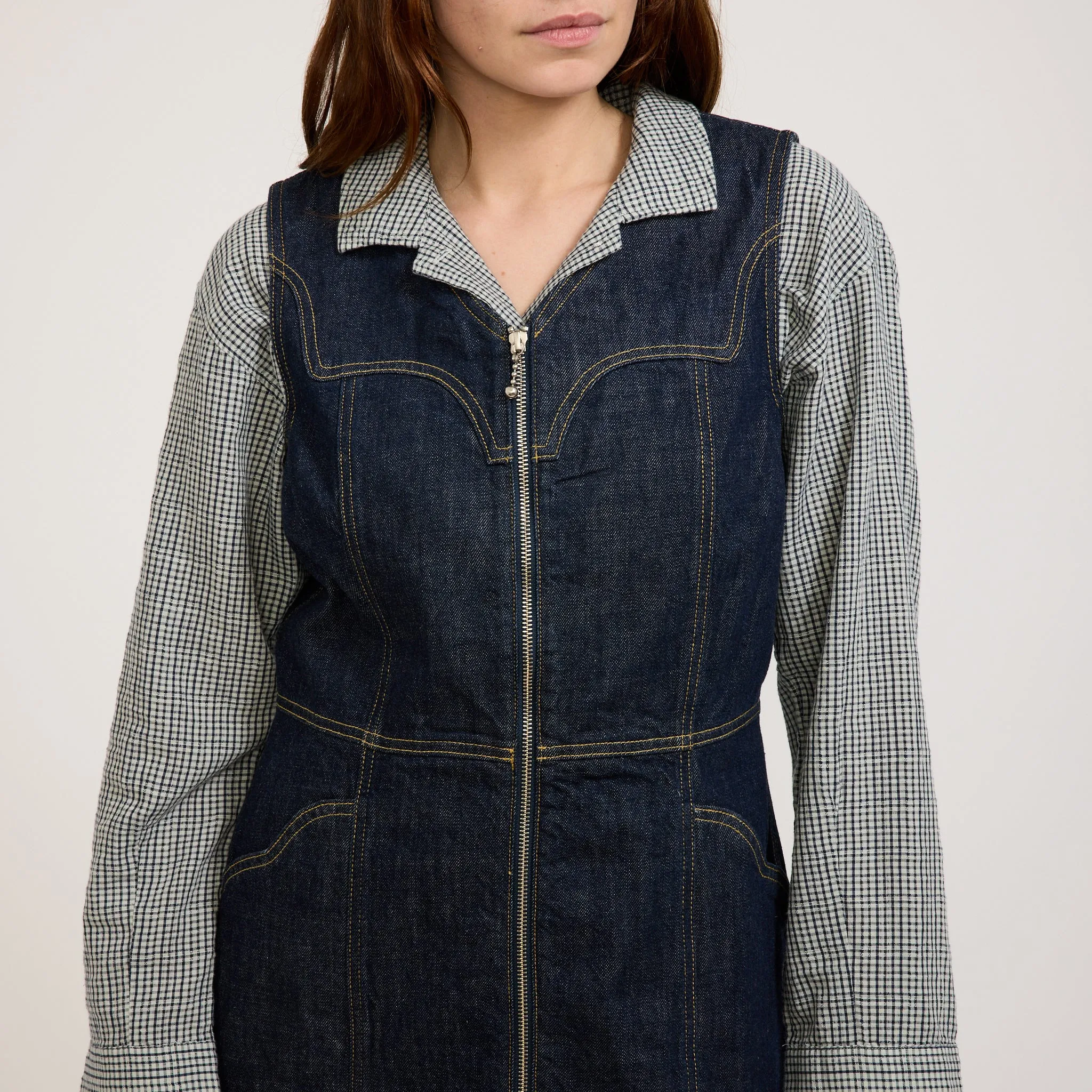 Ina Denim Dress One Wash Fall Inspired