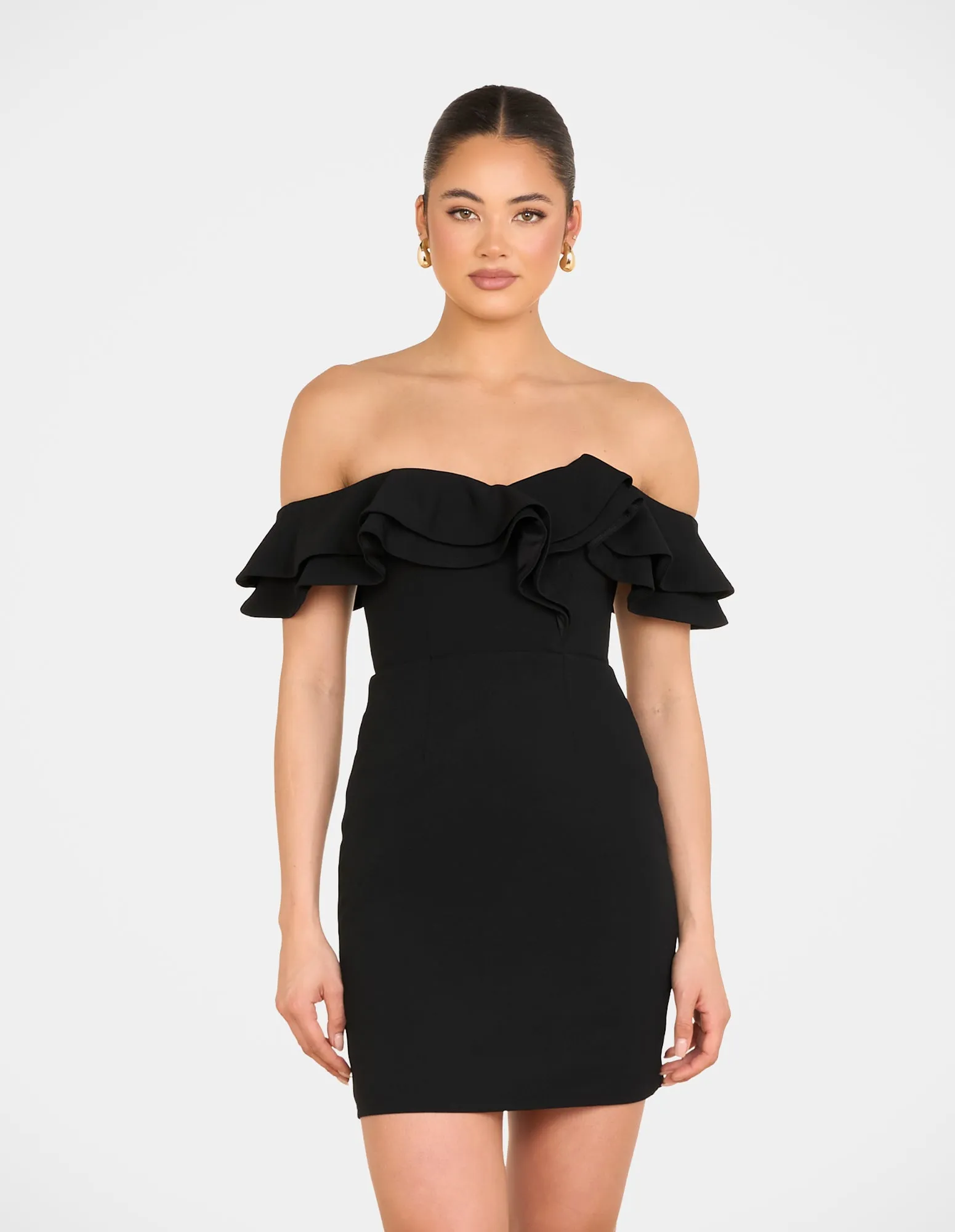 Style focused Relaxing Style Iris Double Ruffle Mini Dress