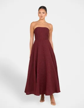 Romance Soul Ita Strapless Midi Dress